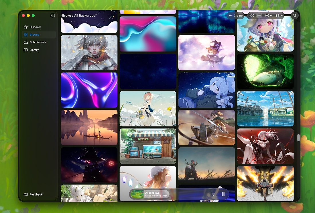 Backdrop's community wallpaper library with thousands of 4K options
