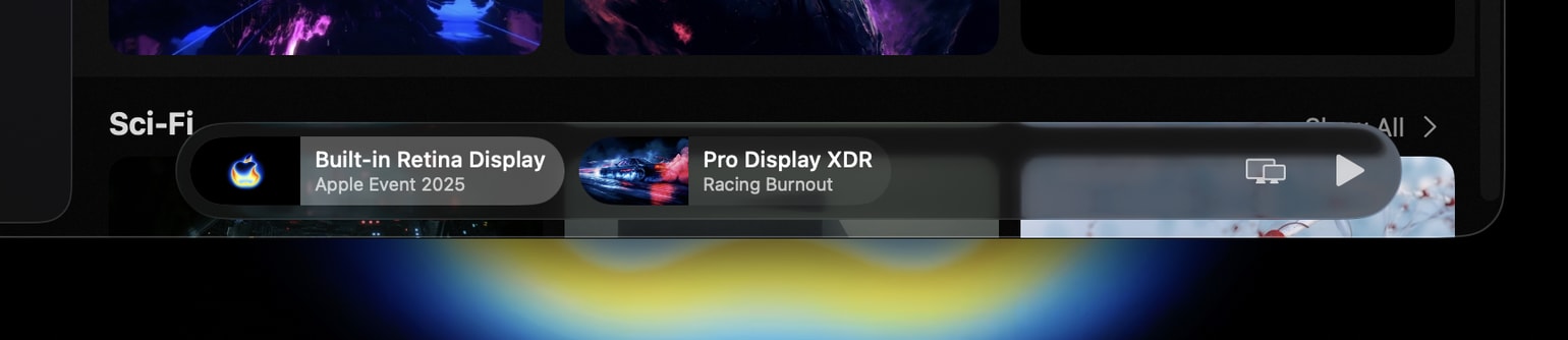 Backdrop Player Bar