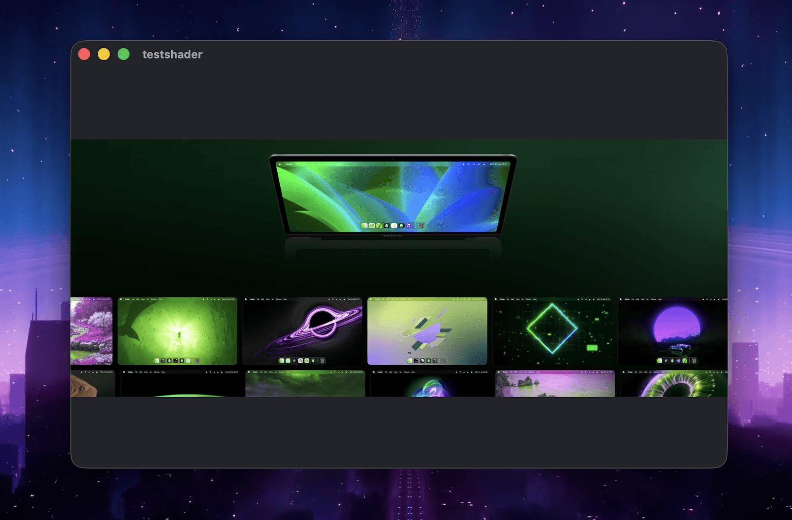 Animated hue shift effect