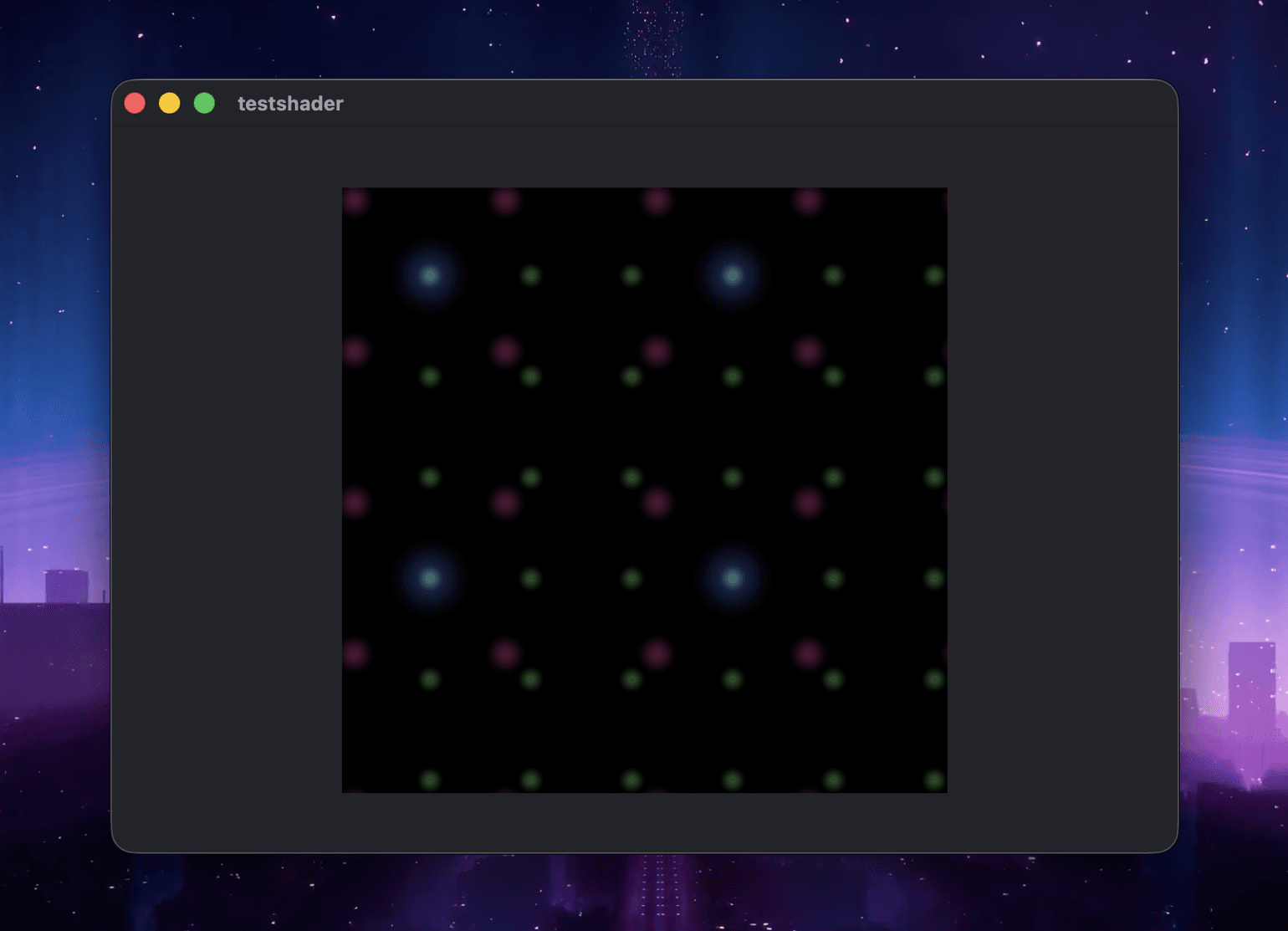 Particle field shader effect