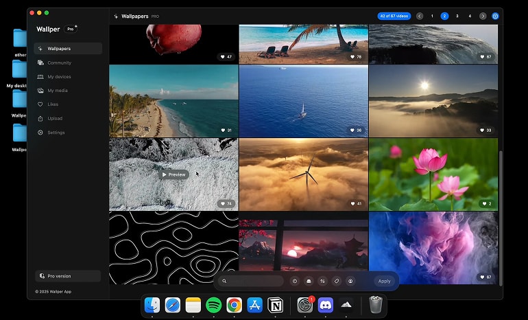 Wallper live wallpaper app for Mac